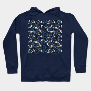 Ditsy Rose Pattern Hoodie